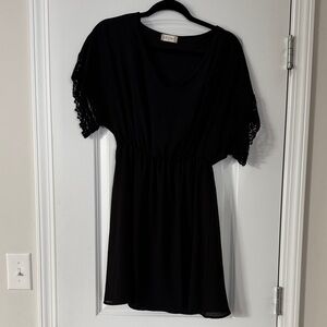 Altar'd State Black Top with Crew Neck